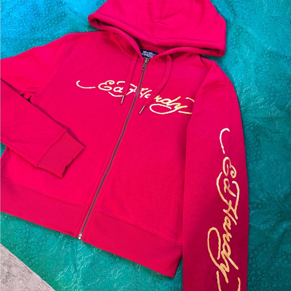 Ed Hardy Red Hoodie